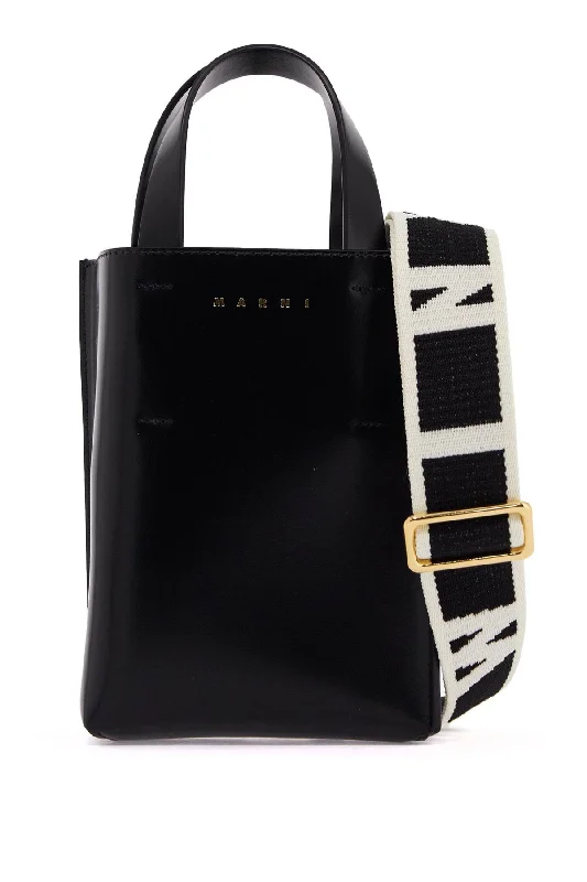 Women's Tote Bag with Inner Compartments in Gray for Organizing Everyday EssentialsMarni Nano Museo Tote Bag Women's Tote Bag with Inner Compartments in Gray for Organizing Everyday EssentialsMarni Nano Museo Tote Bag