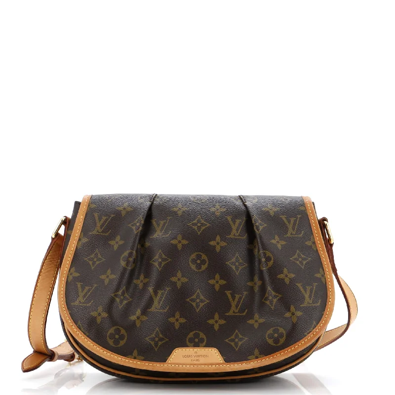 Metallic Shoulder Bag in Gold for Special OccasionsMenilmontant Handbag Monogram Canvas PM Metallic Shoulder Bag in Gold for Special OccasionsMenilmontant Handbag Monogram Canvas PM