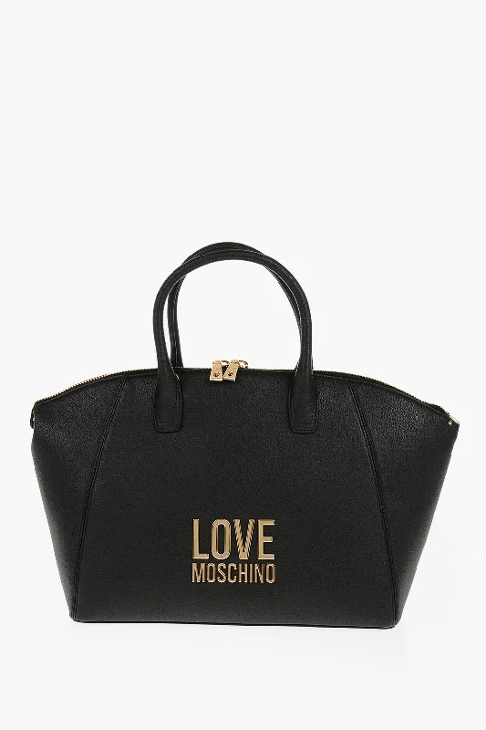 Linen Tote Bag in Natural Beige with Braided Details for a Rustic Summer EnsembleMoschino Love Faux Leather Tote Bag With Golden Logo Linen Tote Bag in Natural Beige with Braided Details for a Rustic Summer EnsembleMoschino Love Faux Leather Tote Bag With Golden Logo