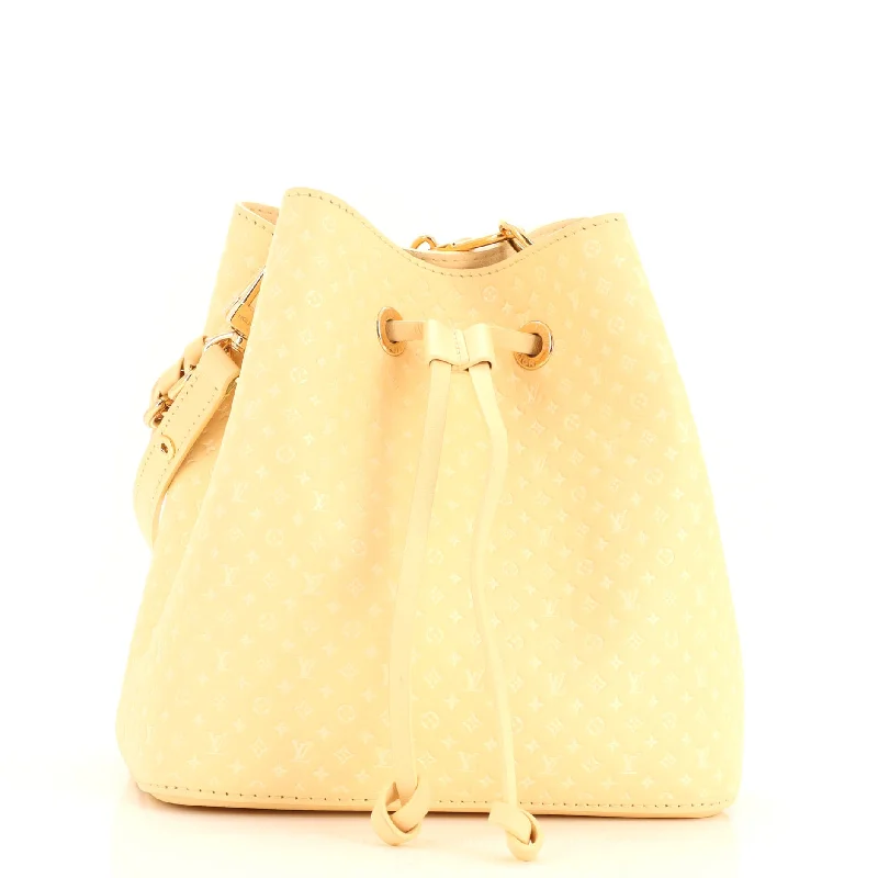 Women's Shoulder Bag with Adjustable Strap in Pink for ComfortNeoNoe Handbag Nano Monogram Leather BB Women's Shoulder Bag with Adjustable Strap in Pink for ComfortNeoNoe Handbag Nano Monogram Leather BB