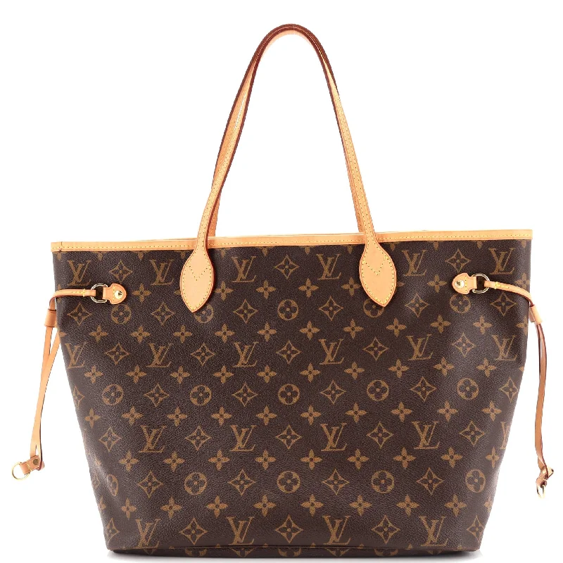 Women's Tote Bag with Magnetic Closure in Orange for Easy Access on the GoNeverfull NM Tote Monogram Canvas MM Women's Tote Bag with Magnetic Closure in Orange for Easy Access on the GoNeverfull NM Tote Monogram Canvas MM