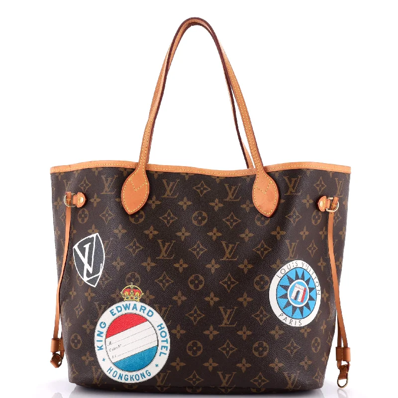 Tote Bag with Adjustable Shoulder Strap in Olive Green for Comfortable CarryingNeverfull NM Tote My World Tour Monogram Canvas MM Tote Bag with Adjustable Shoulder Strap in Olive Green for Comfortable CarryingNeverfull NM Tote My World Tour Monogram Canvas MM