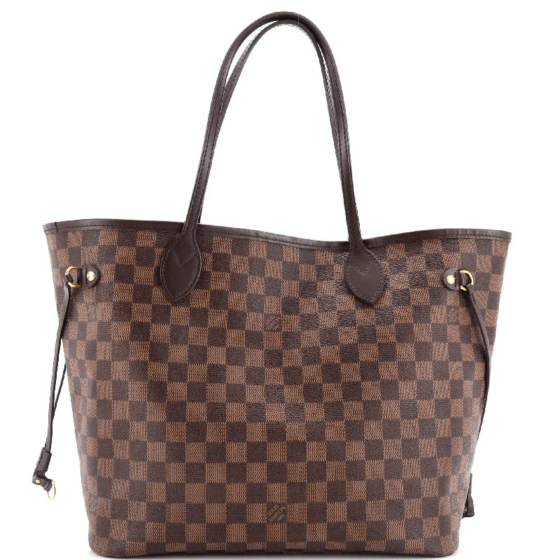 Women's Tote Bag with Magnetic Closure in Orange for Easy Access on the GoNeverfull Tote Damier MM Women's Tote Bag with Magnetic Closure in Orange for Easy Access on the GoNeverfull Tote Damier MM