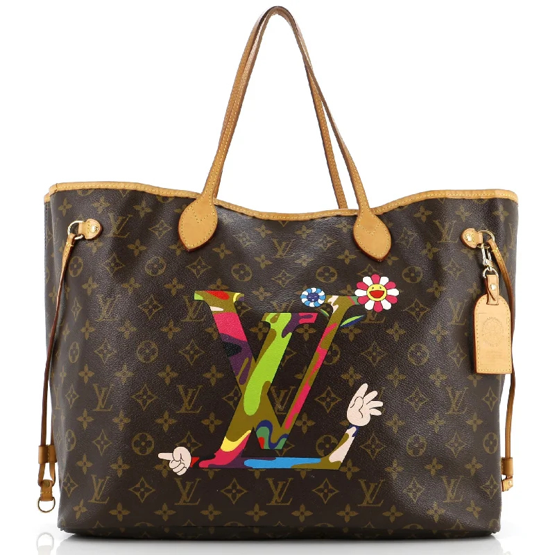 Women's Tote Bag with Magnetic Closure in Orange for Easy Access on the GoNeverfull Tote Limited Edition Monogram Murakami MOCA Hands GM Women's Tote Bag with Magnetic Closure in Orange for Easy Access on the GoNeverfull Tote Limited Edition Monogram Murakami MOCA Hands GM