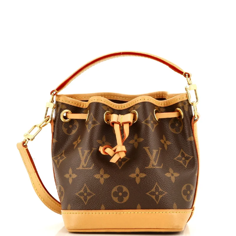 Quilted Shoulder Bag in Cream for a Classic and Elegant LookNoe NM Handbag Monogram Canvas Nano Quilted Shoulder Bag in Cream for a Classic and Elegant LookNoe NM Handbag Monogram Canvas Nano