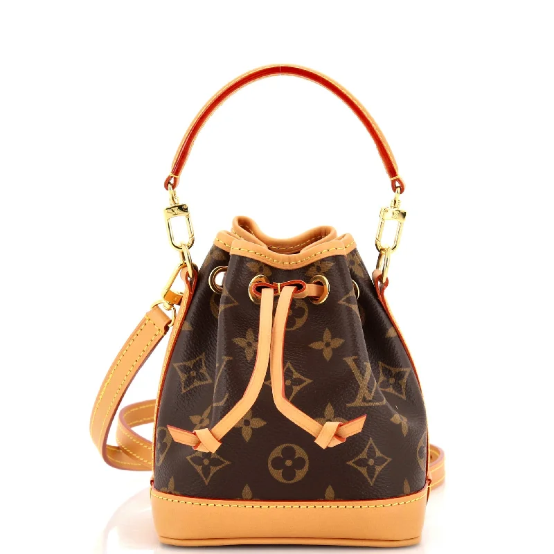 Pvc Shoulder Bag in Clear with Glitter for a Fun and Modern LookNoe NM Handbag Monogram Canvas Nano Pvc Shoulder Bag in Clear with Glitter for a Fun and Modern LookNoe NM Handbag Monogram Canvas Nano