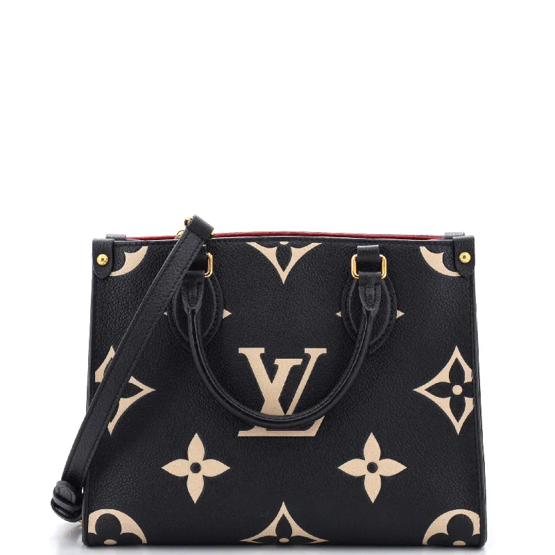 Patchwork Tote Bag in Denim with Vintage - Inspired Designs for a Retro AppealOnTheGo Tote Bicolor Monogram Empreinte Giant PM Patchwork Tote Bag in Denim with Vintage - Inspired Designs for a Retro AppealOnTheGo Tote Bicolor Monogram Empreinte Giant PM