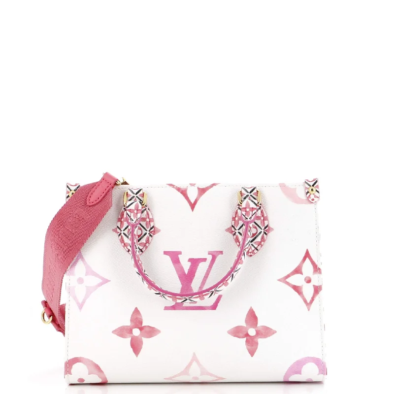 OnTheGo Tote By The Pool Monogram Watercolor Giant PM