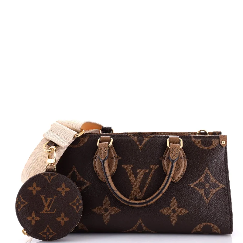 Monogrammed Tote Bag in Brown Leather with Personalized Initials for a Custom and Elegant TouchOnTheGo Tote Reverse Monogram Giant East West Monogrammed Tote Bag in Brown Leather with Personalized Initials for a Custom and Elegant TouchOnTheGo Tote Reverse Monogram Giant East West