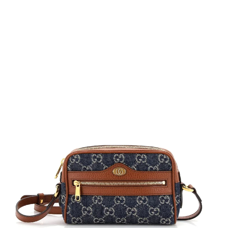 Crossbody Shoulder Bag in Black Leather with Gold Hardware for Night OutsOphidia Shoulder Bag GG Denim Mini Crossbody Shoulder Bag in Black Leather with Gold Hardware for Night OutsOphidia Shoulder Bag GG Denim Mini