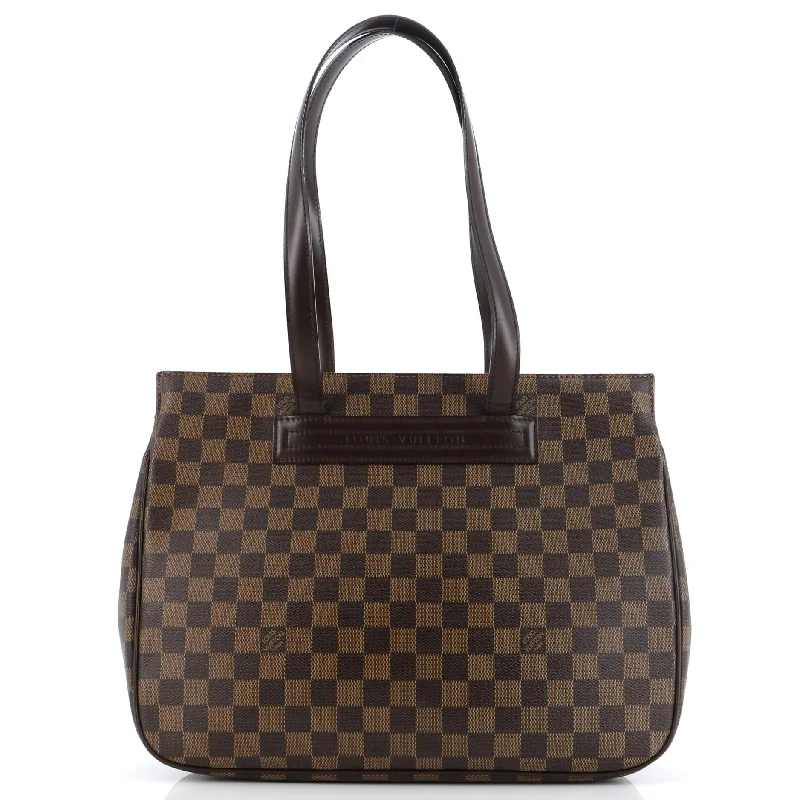 Crossbody Shoulder Bag in Black Leather with Gold Hardware for Night OutsParioli Handbag Damier PM Crossbody Shoulder Bag in Black Leather with Gold Hardware for Night OutsParioli Handbag Damier PM