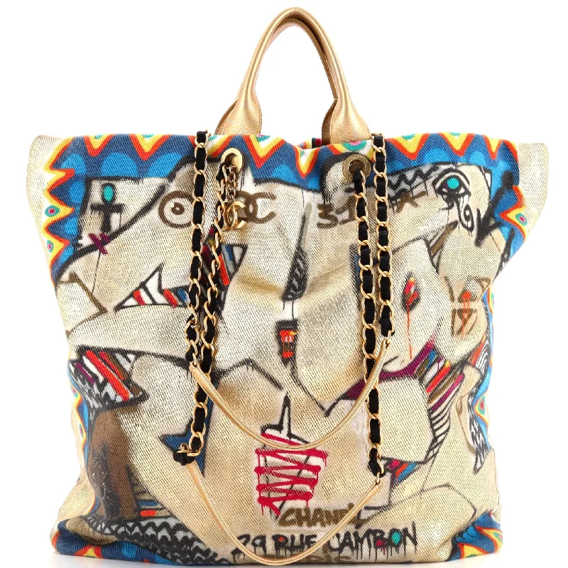 Women's Tote Bag with Inner Compartments in Gray for Organizing Everyday EssentialsParis-New York Street Spirit Shopping Tote Graffiti Printed Canvas Maxi Women's Tote Bag with Inner Compartments in Gray for Organizing Everyday EssentialsParis-New York Street Spirit Shopping Tote Graffiti Printed Canvas Maxi