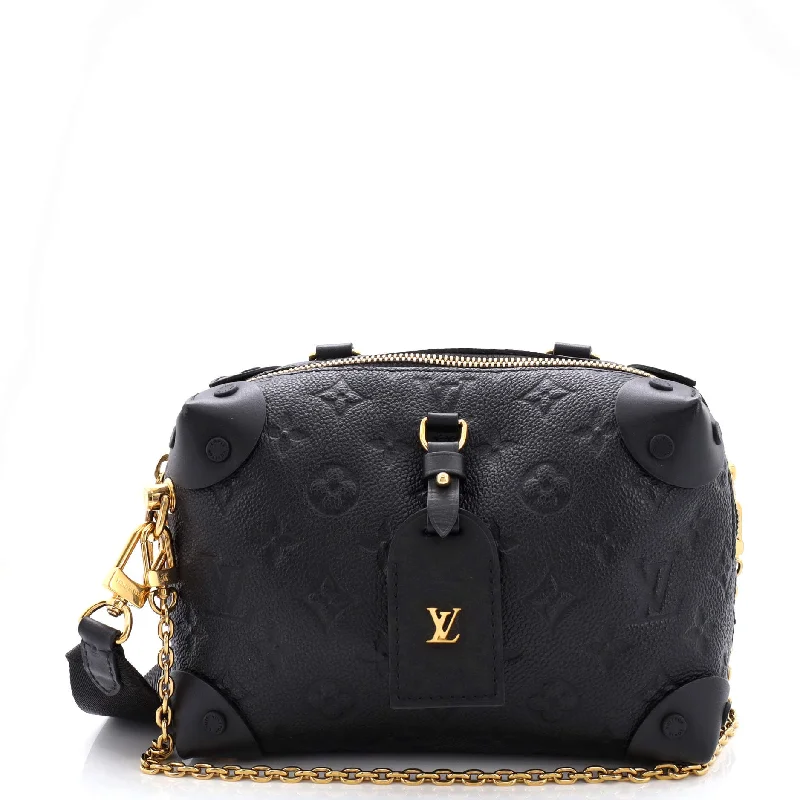 Metallic Shoulder Bag in Gold for Special OccasionsPetite Malle Souple Handbag Monogram Empreinte Leather Metallic Shoulder Bag in Gold for Special OccasionsPetite Malle Souple Handbag Monogram Empreinte Leather