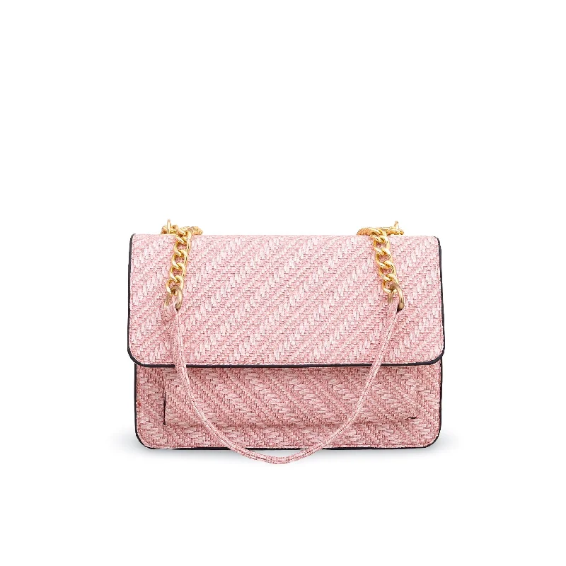 Women's Canvas Shoulder Bag in Navy with Striped Pattern for Beach TripsPink Casual Shoulder Bag P55543 Women's Canvas Shoulder Bag in Navy with Striped Pattern for Beach TripsPink Casual Shoulder Bag P55543