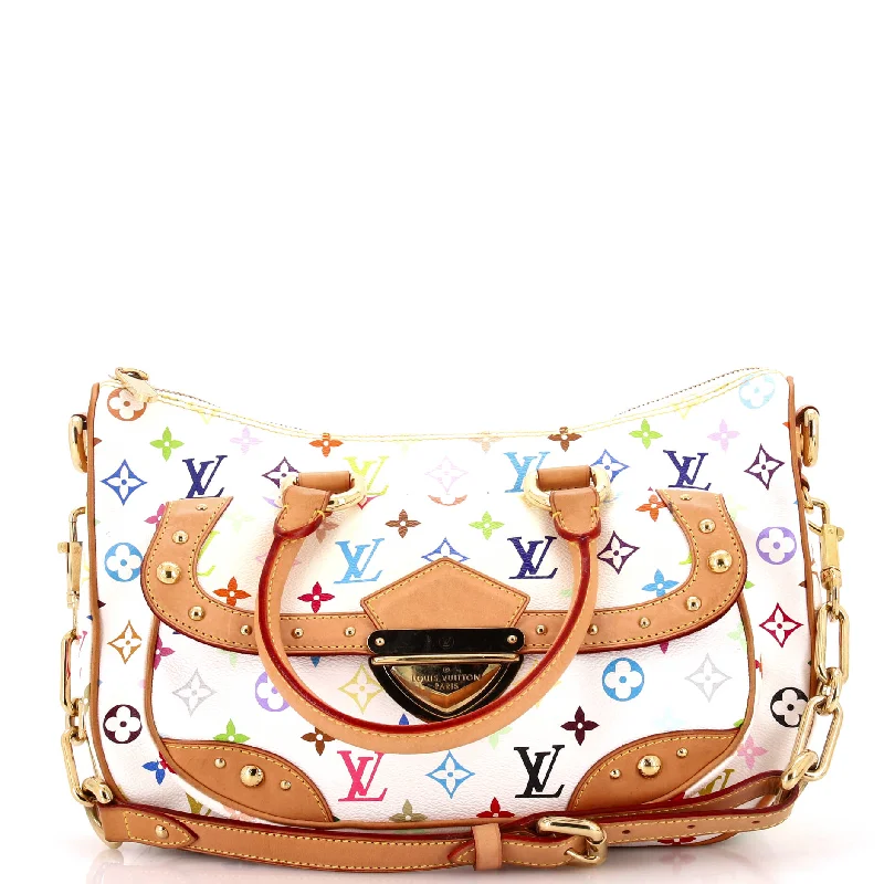 Quilted Shoulder Bag in Cream for a Classic and Elegant LookRita Handbag Monogram Multicolor Quilted Shoulder Bag in Cream for a Classic and Elegant LookRita Handbag Monogram Multicolor