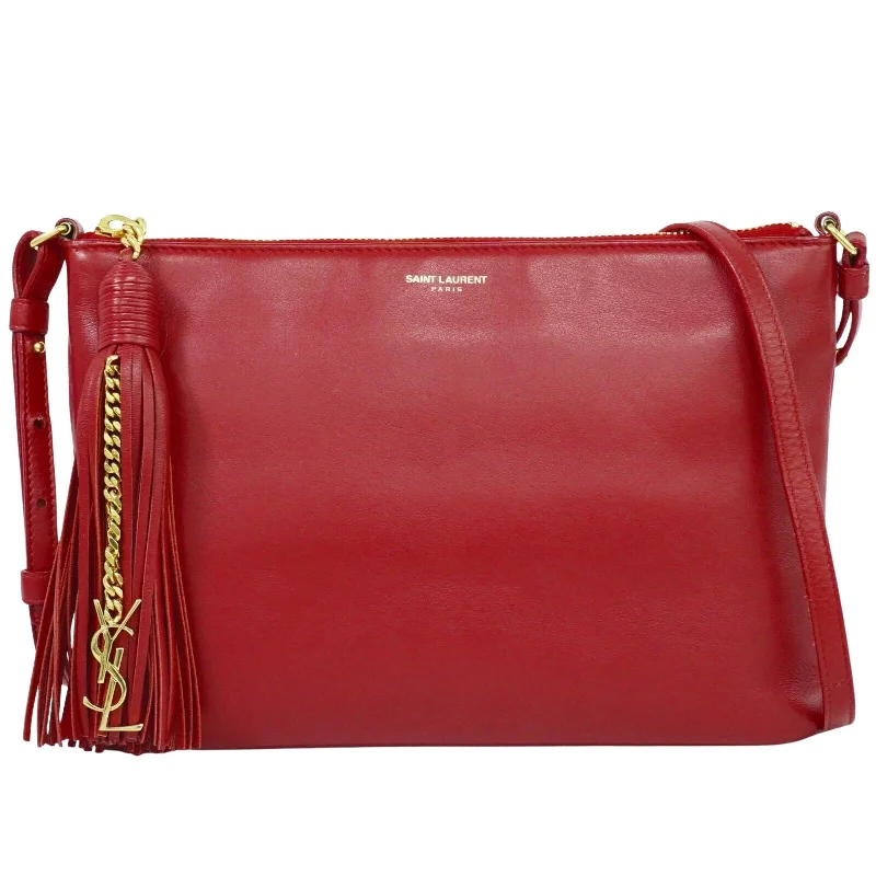Vegan Leather Shoulder Bag in Gray for Ethical Fashion LoversSaint Laurent Leather Shoulder Bag (Pre-Owned) Vegan Leather Shoulder Bag in Gray for Ethical Fashion LoversSaint Laurent Leather Shoulder Bag (Pre-Owned)