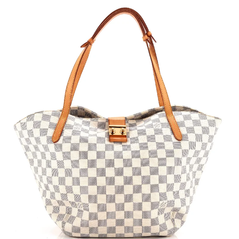 Women's Canvas Shoulder Bag in Navy with Striped Pattern for Beach TripsSalina Handbag Damier GM Women's Canvas Shoulder Bag in Navy with Striped Pattern for Beach TripsSalina Handbag Damier GM