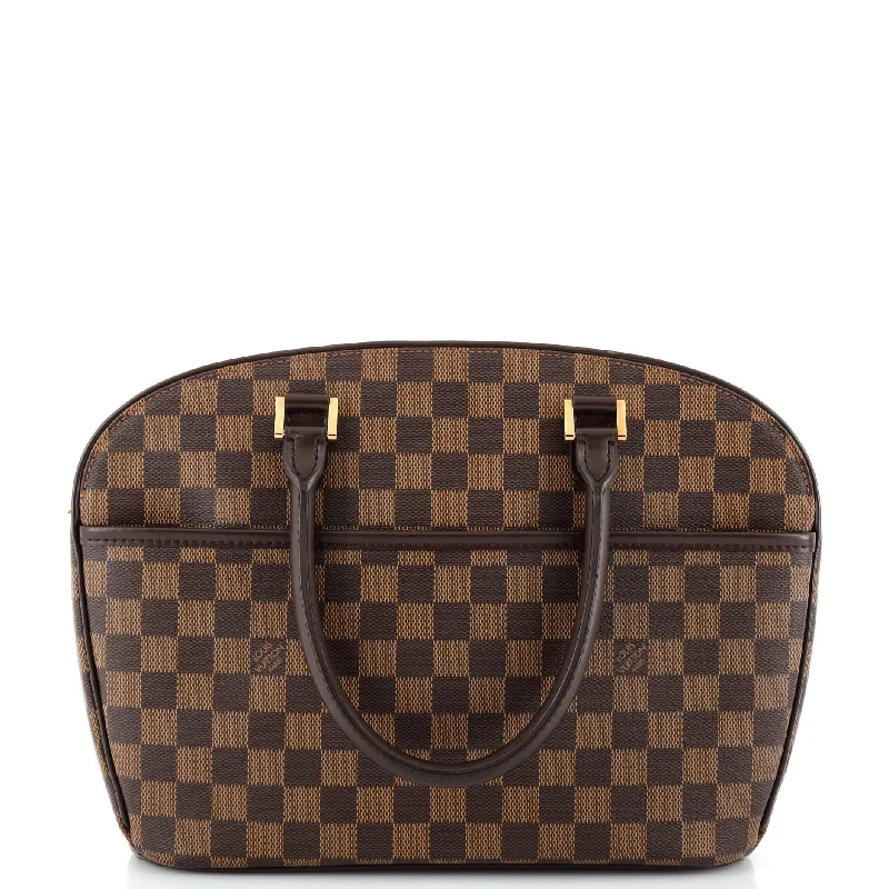 Women's Shoulder Bag with Faux Fur Strap in White for Winter StyleSarria Handbag Damier Horizontal