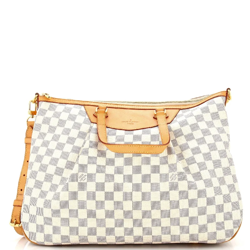 Printed Silk Shoulder Bag in Red for a Pop of ColorSiracusa Handbag Damier GM