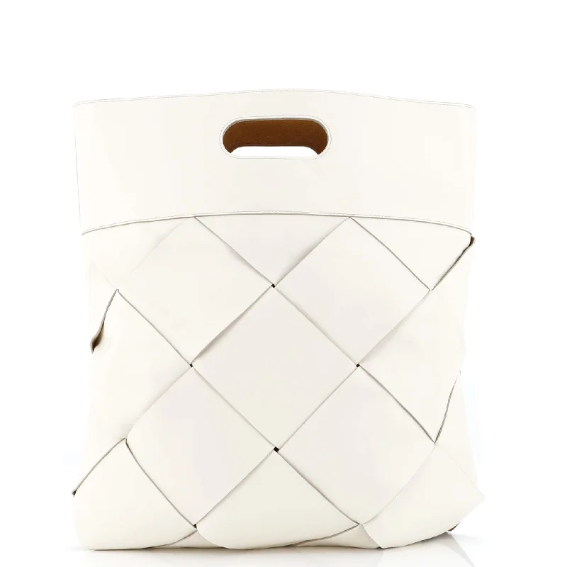 Slip Tote Maxi Intrecciato Leather Small