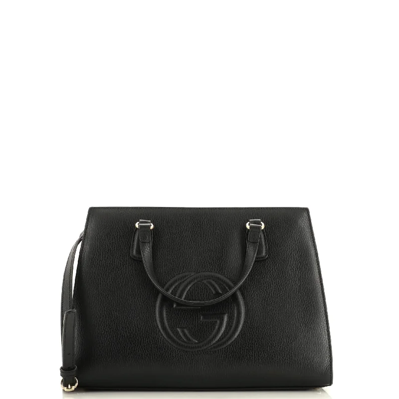 Soho Convertible Top Handle Satchel Leather Medium