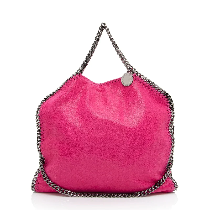 Large Capacity Genuine Leather Women's Tote Bag in Black for Work and CommutingStella McCartney Shaggy Deer Falabella Fold Over Tote Large Capacity Genuine Leather Women's Tote Bag in Black for Work and CommutingStella McCartney Shaggy Deer Falabella Fold Over Tote