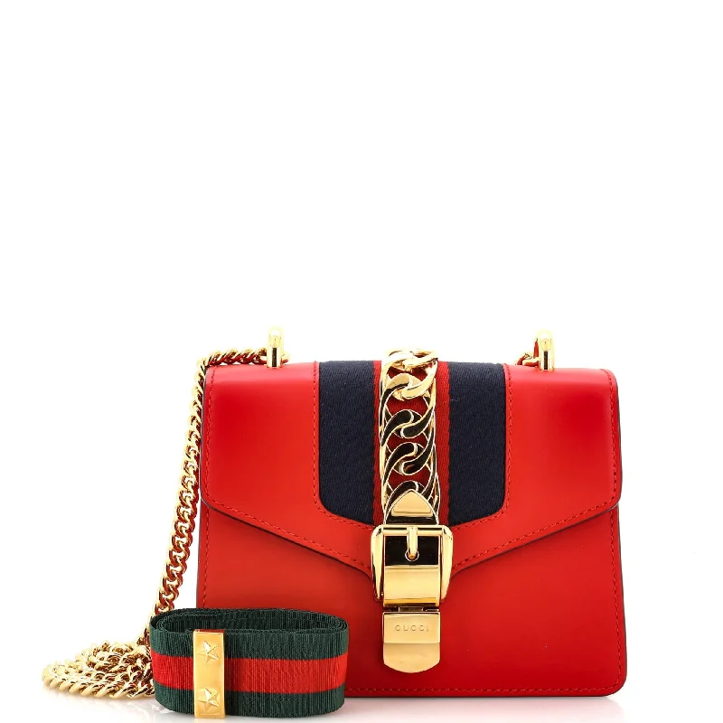 Sylvie Chain Shoulder Bag Leather Mini