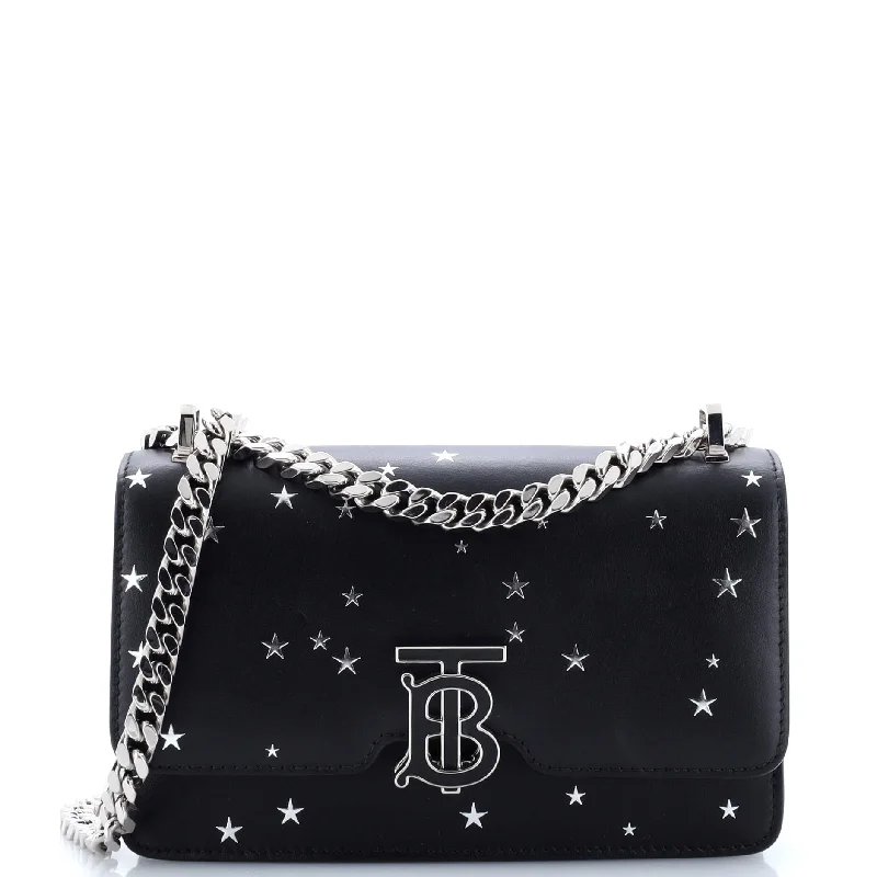 TB Flap Chain Bag Printed Leather Mini