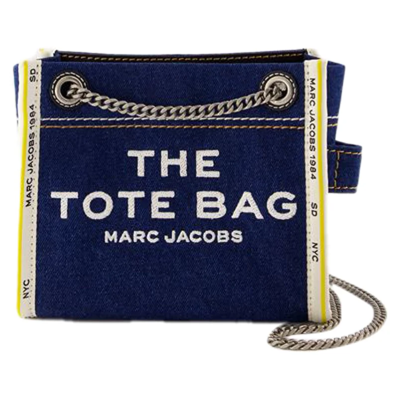 Oversized Jute Tote Bag in Natural Color with Rope Handles for a Beach VacationThe Mini Tote - Marc Jacobs - Cotton - Black Oversized Jute Tote Bag in Natural Color with Rope Handles for a Beach VacationThe Mini Tote - Marc Jacobs - Cotton - Black