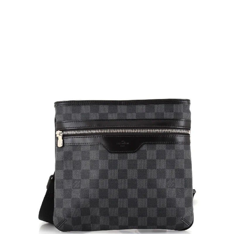 Women's Shoulder Bag with Faux Fur Strap in White for Winter StyleThomas Handbag Damier Graphite Women's Shoulder Bag with Faux Fur Strap in White for Winter StyleThomas Handbag Damier Graphite