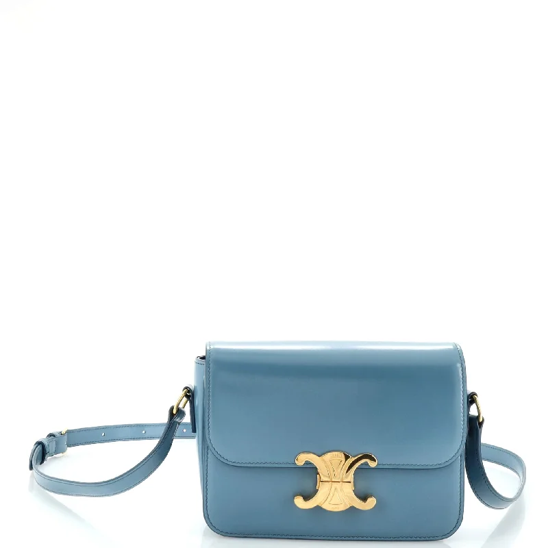 Women's Waterproof Nylon Shoulder Bag in Green for HikingTriomphe Shoulder Bag Smooth Calfskin Teen Women's Waterproof Nylon Shoulder Bag in Green for HikingTriomphe Shoulder Bag Smooth Calfskin Teen