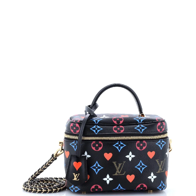 Pvc Shoulder Bag in Clear with Glitter for a Fun and Modern LookVanity Handbag Limited Edition Game On Multicolor Monogram PM Pvc Shoulder Bag in Clear with Glitter for a Fun and Modern LookVanity Handbag Limited Edition Game On Multicolor Monogram PM