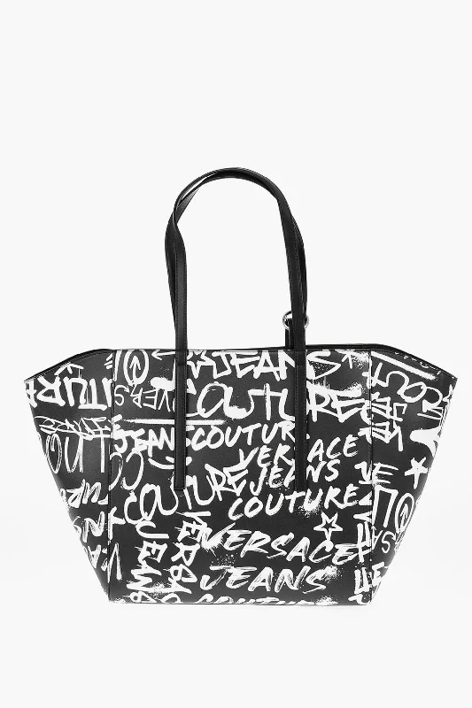 Women's Tote Bag with Zipper Closure in Red for Secure StorageVersace Jeans Couture Printed Faux Leather Tote Bag With Matched Pou Women's Tote Bag with Zipper Closure in Red for Secure StorageVersace Jeans Couture Printed Faux Leather Tote Bag With Matched Pou