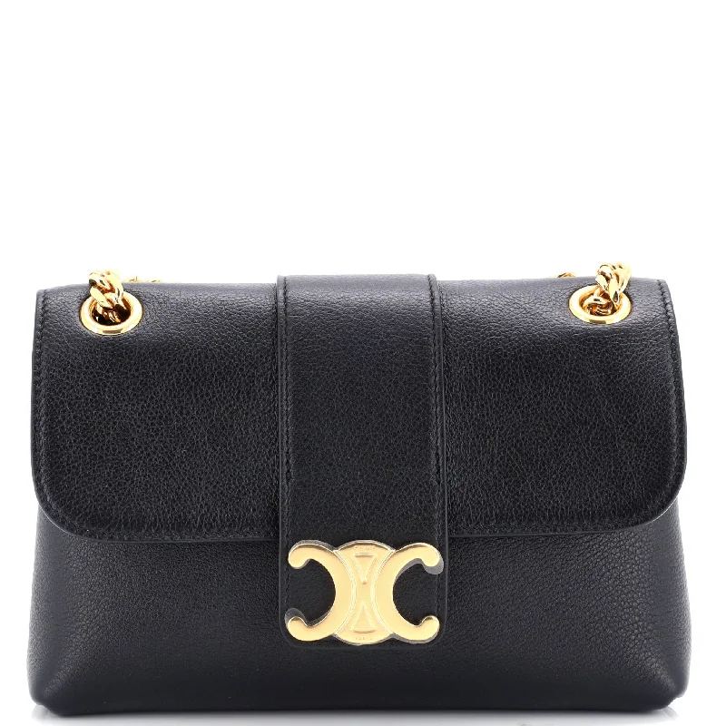 Metallic Shoulder Bag in Gold for Special OccasionsVictoire Flap Shoulder Bag Leather Teen Metallic Shoulder Bag in Gold for Special OccasionsVictoire Flap Shoulder Bag Leather Teen