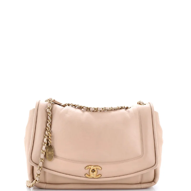 Vintage Puffy Flap Bag Lambskin Small