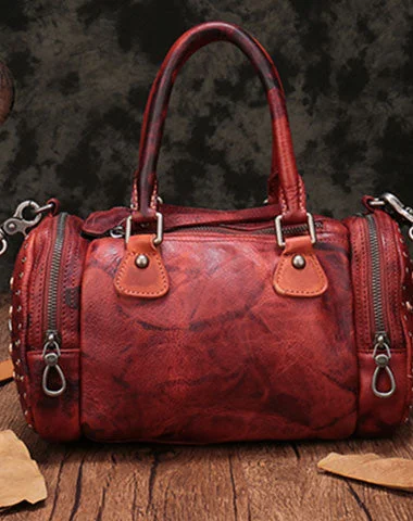 Women's Shoulder Bag with Adjustable Strap in Pink for ComfortVintage Purple Leather Womens Boston Handbag Shoulder Boston Purse For Women Women's Shoulder Bag with Adjustable Strap in Pink for ComfortVintage Purple Leather Womens Boston Handbag Shoulder Boston Purse For Women