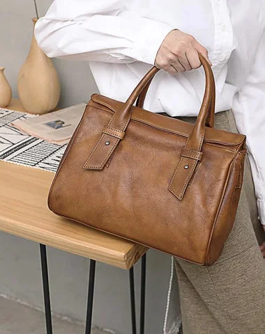 Vintage Brown Ladies Leather Handbag Purse Red Work Handbag Shoulder Purse for Women Vintage Brown Ladies Leather Handbag Purse Red Work Handbag Shoulder Purse for Women