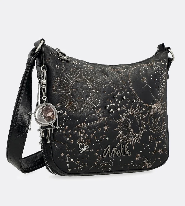 Women's Crossbody Bag with Zippered Pocket on the Back in Red for SecurityElegant spirit crossbody bag with zips