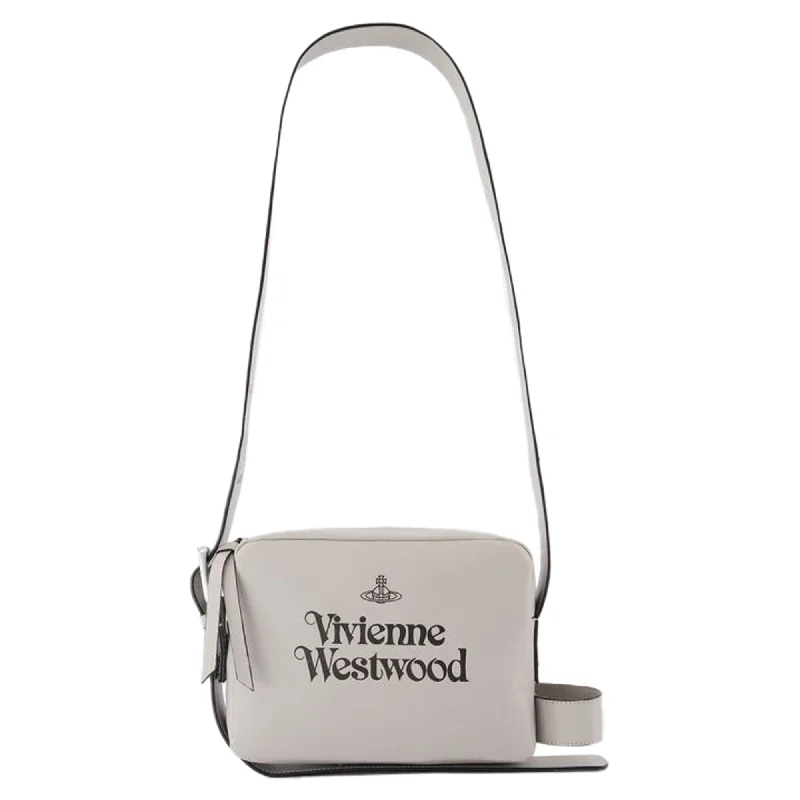 Women's Crossbody Bag with Chain Strap in Gold for a Glamorous TouchCarrie Camera Crossbody - Vivienne Westwood - Leather - Grey