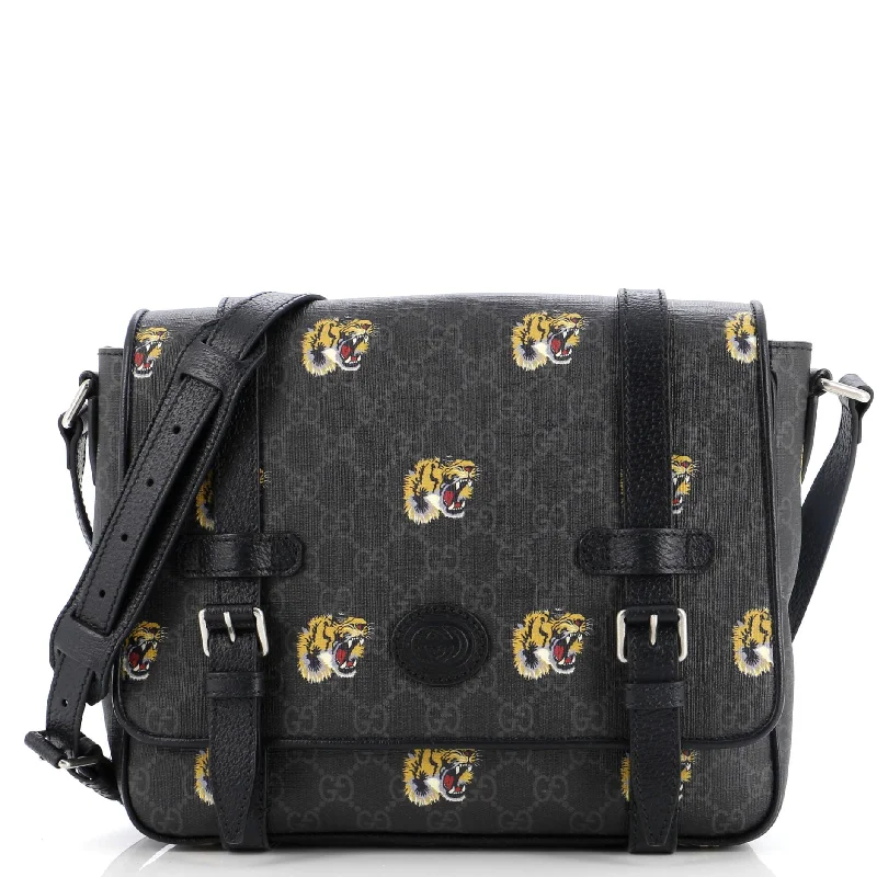 Geometric - Printed PVC Crossbody Bag in Multicolor for Trendy Street StyleInterlocking G Patch Messenger Bag Printed GG Coated Canvas Medium