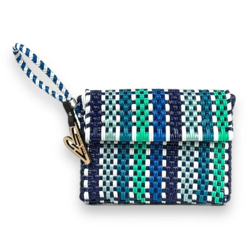 Snake - Skin Effect Clutch in Green for Exotic PartiesMaria Victoria | Luxe CA | Upcycled, Handwoven, Wristlet