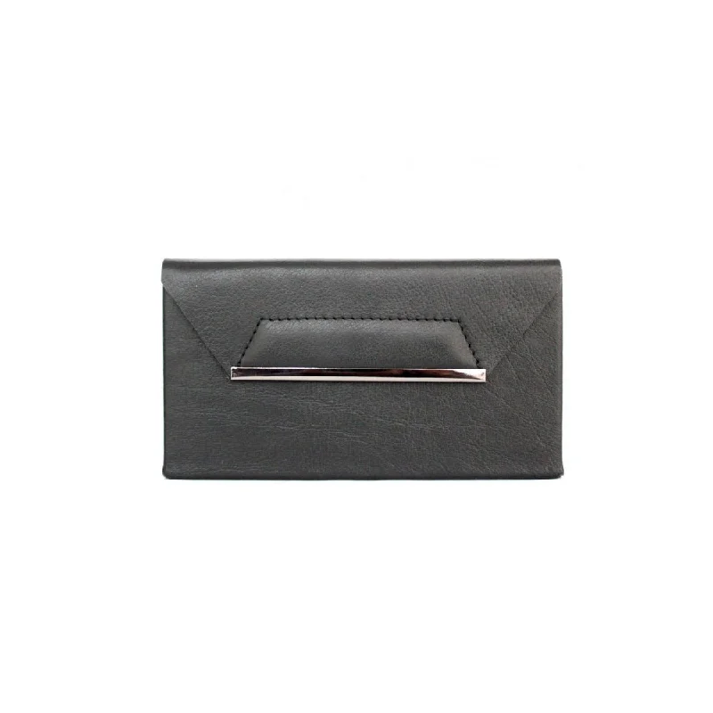 Leather Clutch with Chain Strap in Black for Cocktail PartiesNappa Dori Black Nordic Clutch Leather Clutch with Chain Strap in Black for Cocktail PartiesNappa Dori Black Nordic Clutch